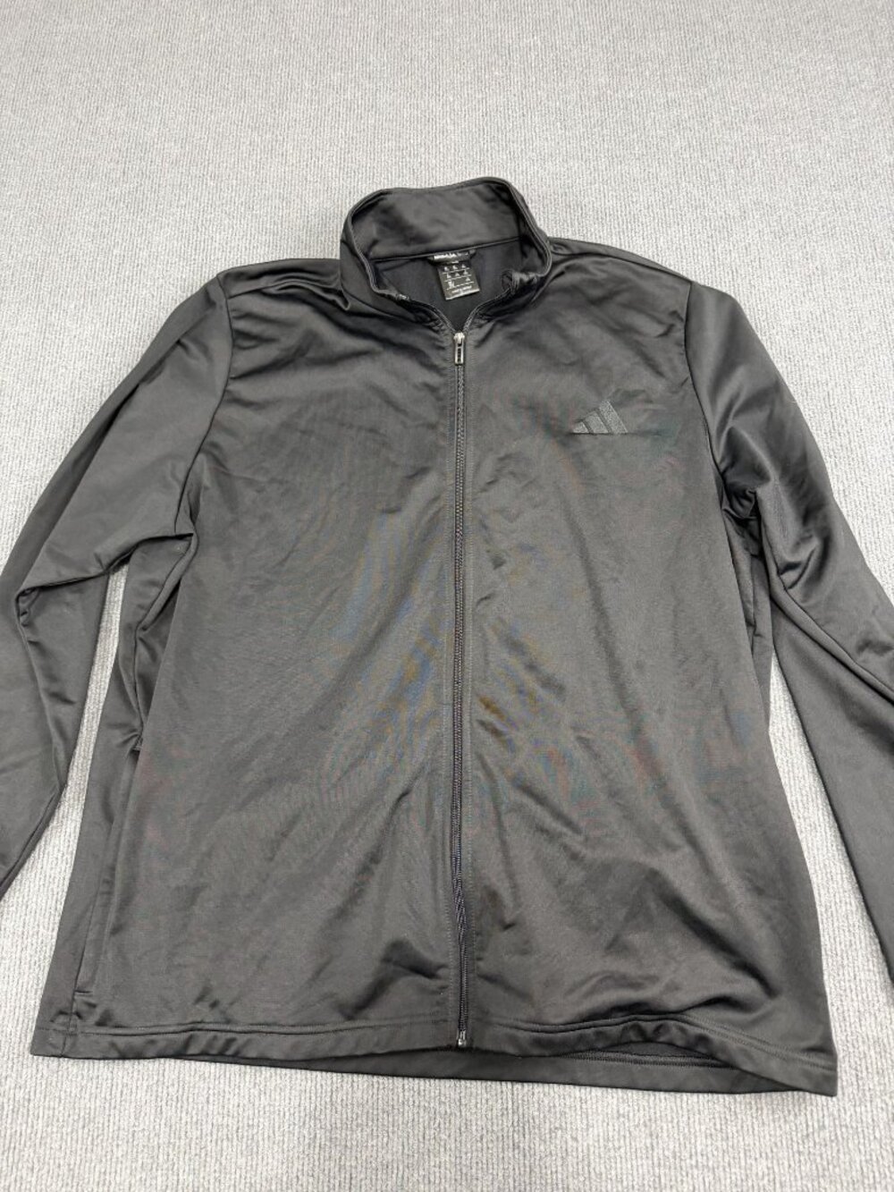Adidas Mens Black Full-Zip Track Jacket 2XL
